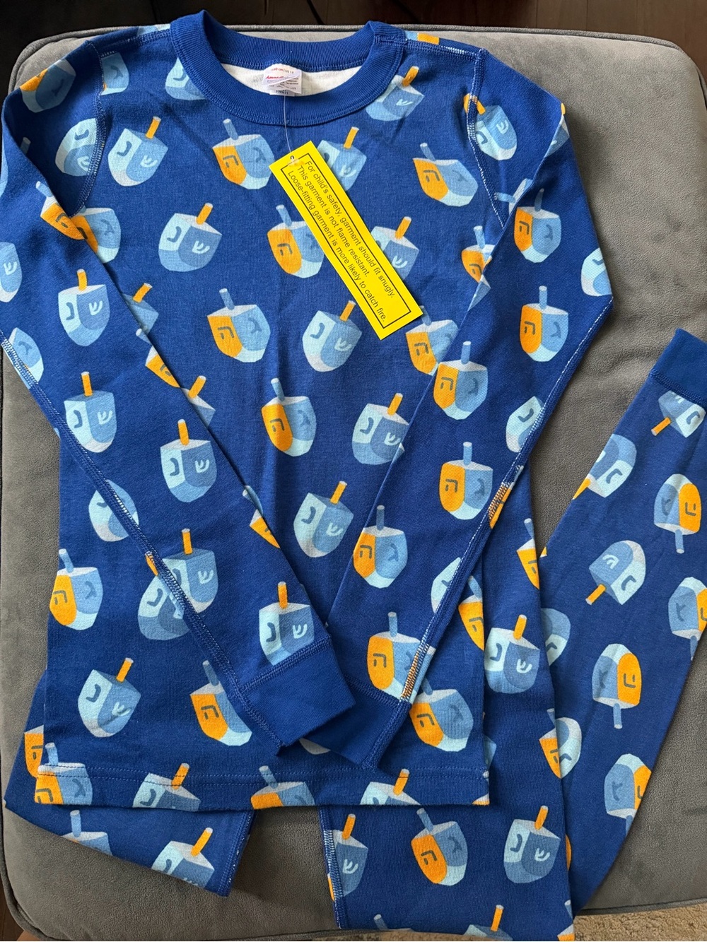 NEW Hanna Andersson Hanukkah Dreidel Long John PJs